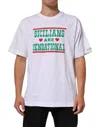 Dolce & Gabbana White Graphic Print Cotton Crew Neck T-shirt In White