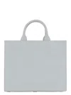 DOLCE & GABBANA WHITE HANDBAG WITH TONAL DG DETAIL IN SMOOTH LEATHER WOMAN