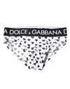 Dolce & Gabbana White Heart Printed Regular Brief Underwear In White