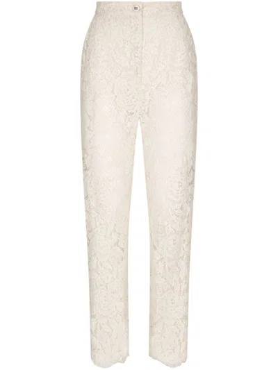 DOLCE & GABBANA LACE TROUSERS