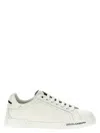 Dolce & Gabbana Leather Sneakers With Lateral Logo Patch In White