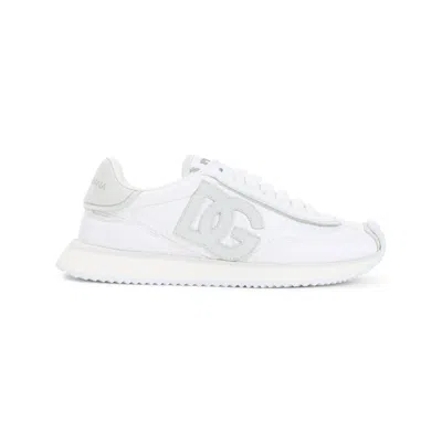 Dolce & Gabbana White Lace Up Sneakers