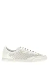 Dolce & Gabbana Portofino Light Strobel Sneakers In Calfskin In White