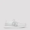 Dolce & Gabbana Aria Dg Suede & Textile Running Sneakers In White