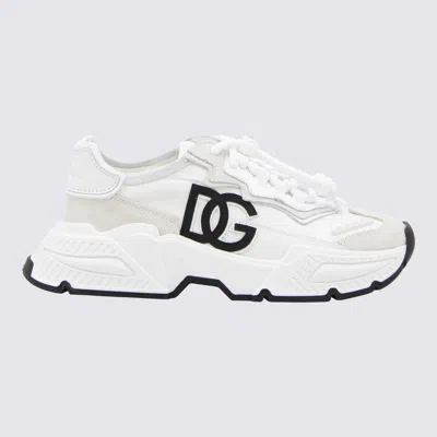 Dolce & Gabbana Kids' White Leather Essential Sneakers