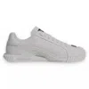 Dolce & Gabbana White Leather Logo Low Top Ns1 Sneakers Men's Shoes In White
