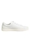 Dolce & Gabbana White Leather Sacre Heart Patch Sneakers  Shoes In White