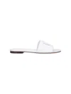 Dolce & Gabbana Dg Millennials Logo Leather Flat Slides In Multi