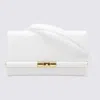 Dolce & Gabbana Marlene Grained Leather Clutch Bag In White