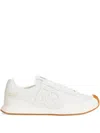 Dolce & Gabbana White Low Top Sneakers With Logo Patch On Tongue And Side In Leather Man In White