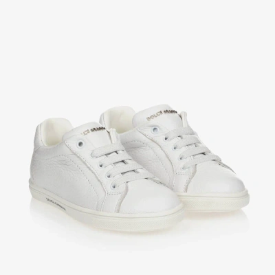 Dolce & Gabbana White Leather Trainers