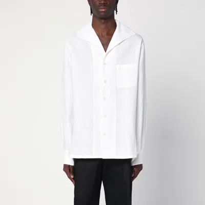 DOLCE & GABBANA WHITE LINEN SHIRT