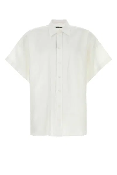 Dolce & Gabbana White Linen Shirt