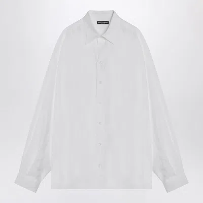 Dolce & Gabbana White Linen Shirt