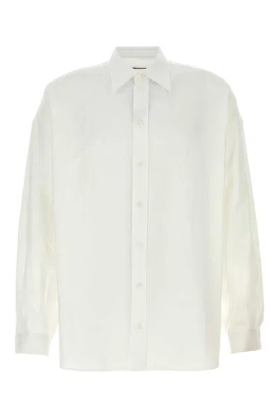 Dolce & Gabbana White Linen Shirt