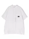 Dolce & Gabbana Short-sleeve Linen Shirt In White