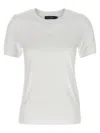 Dolce & Gabbana White Logo Embroidery T-shirt In Gray