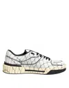 Dolce & Gabbana White Logo Print Low Top Men Sneakers Shoes In Multi