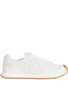 Dolce & Gabbana White Low Top Sneakers With Logo Patch On Tongue And Side In Leather Man In White