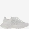 Dolce & Gabbana Fabric And Leather Sneakers With Chunky Sole In Multi