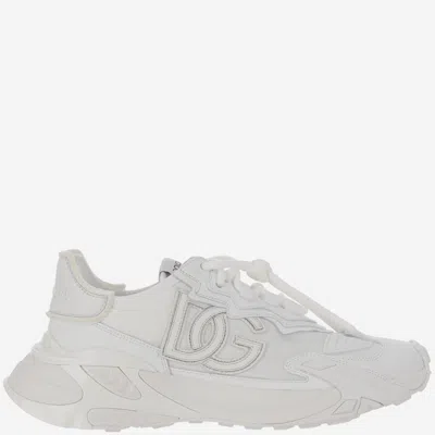 DOLCE & GABBANA WHITE LOGO SNEAKERS