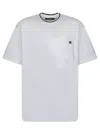 Dolce & Gabbana Cotton Piqué T-shirt With Contrasting Collar In White