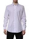 Dolce & Gabbana White Cotton Martini Long Sleeve Formal Shirt