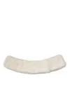 Dolce & Gabbana White Mink Fur Collar Women Neck Wrap Women's Scarf In White