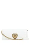 Dolce & Gabbana White Nappa Leather Devotion Shoulder Bag