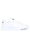 Dolce & Gabbana Leather Sneakers With Lateral Logo Patch