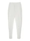 Dolce & Gabbana White Pants With Turn-up Hem In Linen Man In White