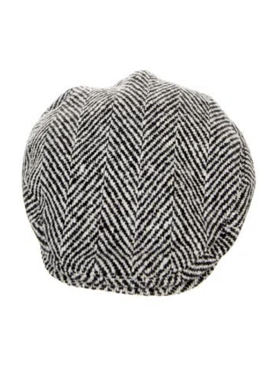 Pre-owned Dolce & Gabbana White Patterned Cap