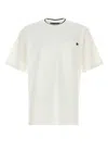 Dolce & Gabbana White Crewneck T-shirt With Logo Embroidery On The Front In White
