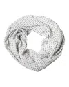 Dolce & Gabbana White Polka Dot Polyester Shawl Scarf
