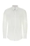 Dolce & Gabbana White Stretch Poplin Shirt In White