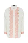 Dolce & Gabbana Lace-trim Cotton Button-down Shirt