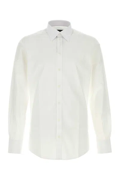 Dolce & Gabbana White Poplin Shirt