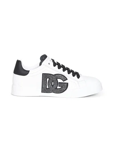 Dolce & Gabbana White Portofino Light Strobel Sneakers