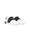 Dolce & Gabbana Leather Sneakers In White