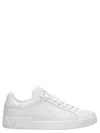 Dolce & Gabbana Portofino Light White Sneakers With Logo Patch On The Tongue And Tonal Logo Lettering On The Heel In In White