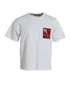 Dolce & Gabbana White Red Lips Print Cotton Men T-shirt In White