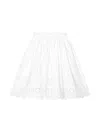 Dolce & Gabbana Broderie-anglaise Cotton Skirt In White