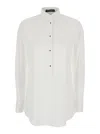 Dolce & Gabbana White Shirt With Classic Collar In Cotton Stretch Woman In White