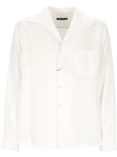 Dolce & Gabbana White Shirt With Pocket