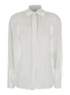 Dolce & Gabbana White Shirt With Pussy-bow Collar In Silk Woman In White