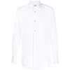 Dolce & Gabbana White Cotton Poplin Gold Tuxedo Shirt In White
