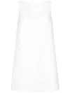 Dolce & Gabbana Short Brocade Dress With Back Neckline In White