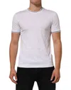 Dolce & Gabbana White Short Sleeves Round Neck Men Underwear T-shirt In White