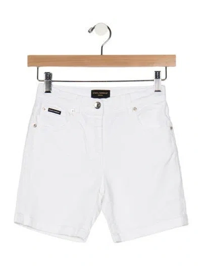 Pre-owned Dolce & Gabbana Babies' White Shorts With Button And Zip Closure