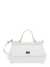 Dolce & Gabbana White Sicily Satchel Bag In White